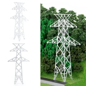 Diorama Model Power Transmission Tower Model City Builiding Scene Display Model Tensioning Tower Building Model Accessory